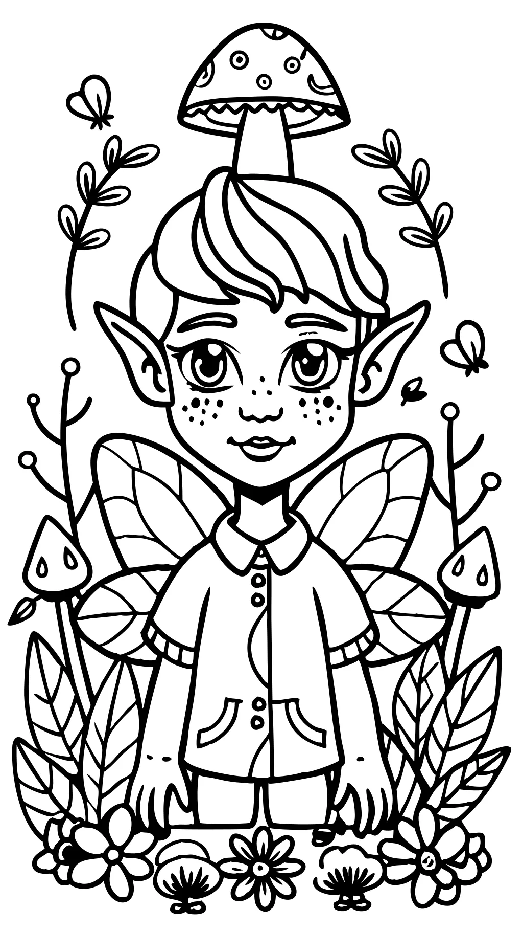 elf coloring pages for adults